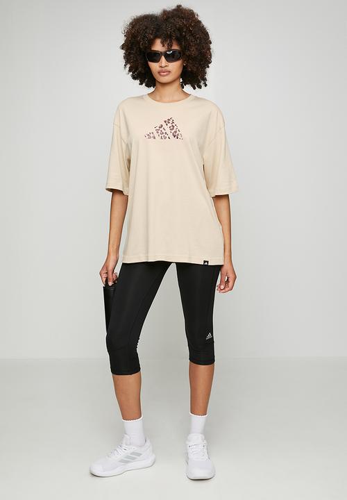 adidas Performance - W Animal T - Crystal Linen