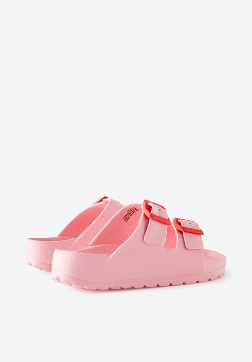 Cotton On - Twin Strap Slide - Sunkissed/Varsity Red