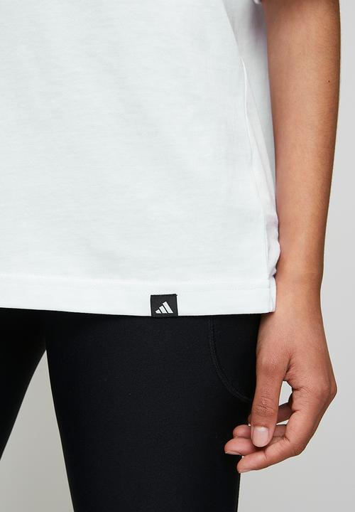 adidas Performance - W Floral Loo T - White