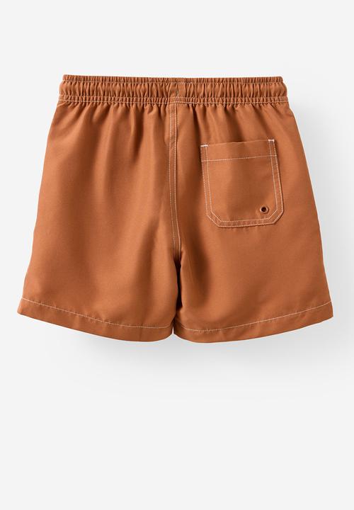 Cotton On - Bailey Boardshort - Chestnut/Icon