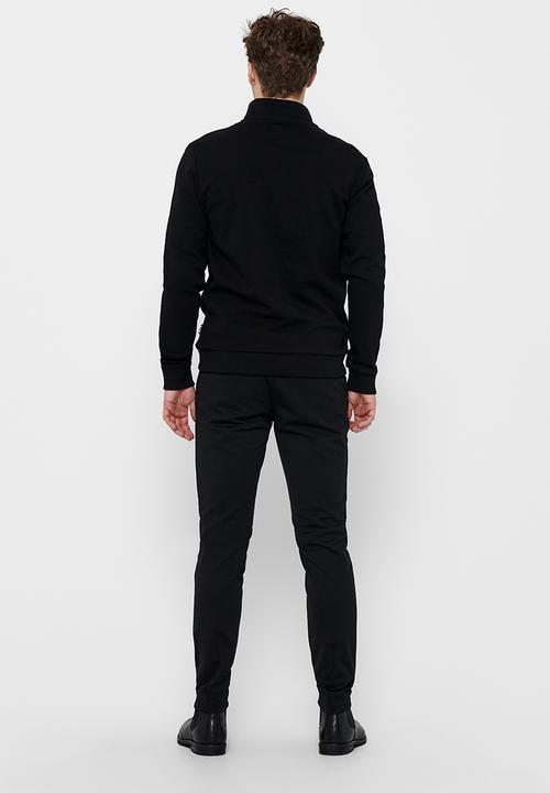 Only & Sons - ONSCERES Half Zip Sweat - Black