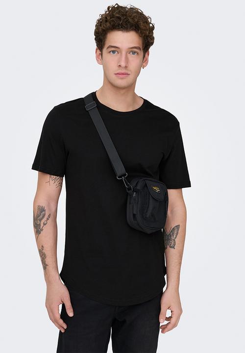 Only & Sons - ONSMATT Longy Short Sleeve Tee - Black