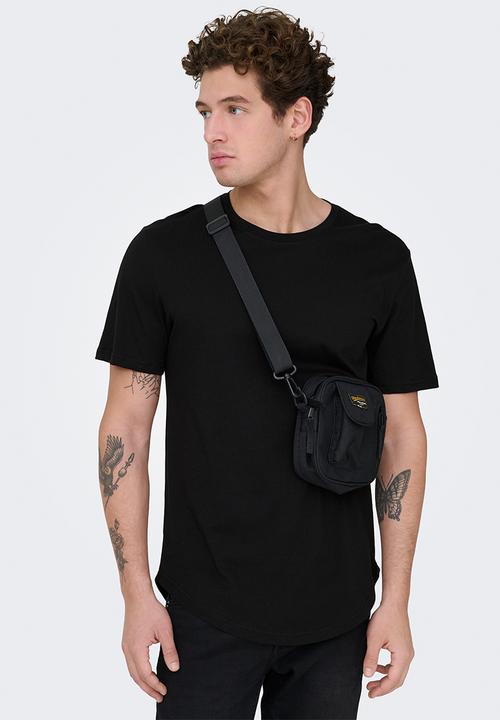 Only & Sons - ONSMATT Longy Short Sleeve Tee - Black