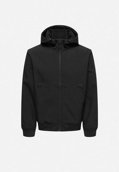 Only & Sons - ONSBOWIE Soft Shell Bomber - Black