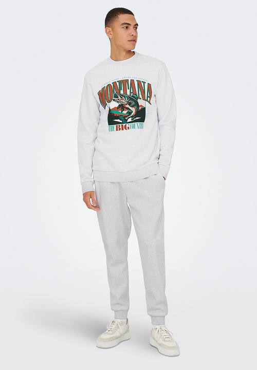 Only & Sons - ONSCERES Regular Sweatpants - Grey