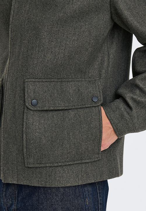 Only & Sons - ONSCONNOR Life Jacket Otw - Grey