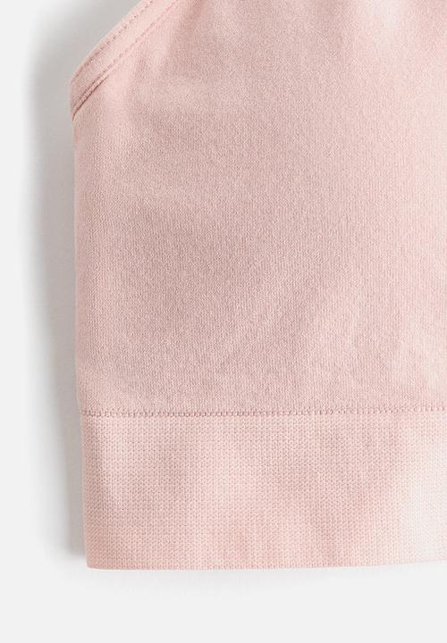 H&M - Seamless padded soft bra - light pink