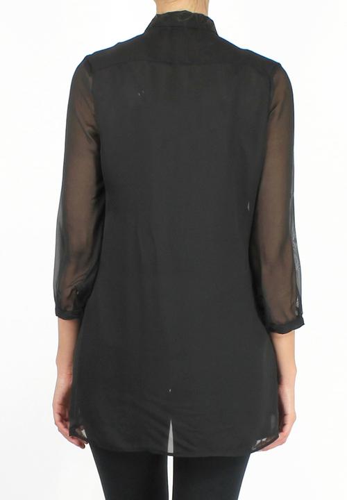 Take Care Boutique - Double Layer Shirt – Black