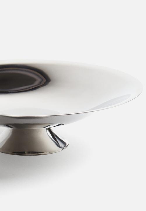 H&M - Stainless steel footed bowl - silver-coloured