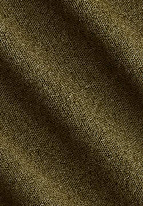 H&M - Off-the-shoulder jumper - olive green