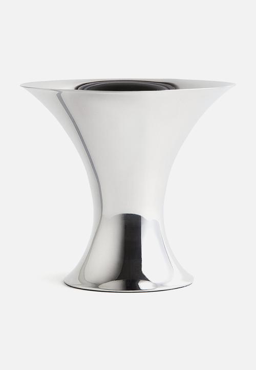 H&M - Stainless steel vase - silver-coloured