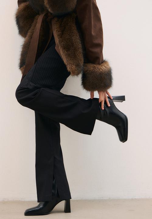 H&M - Block-heeled ankle boots - black