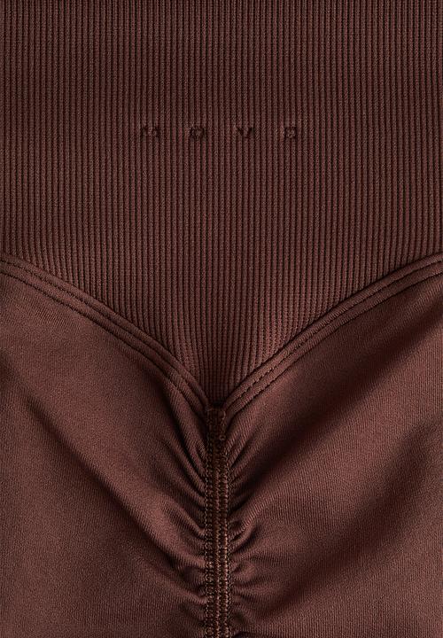 H&M - Seamless sports leggings with drymove™ - brown