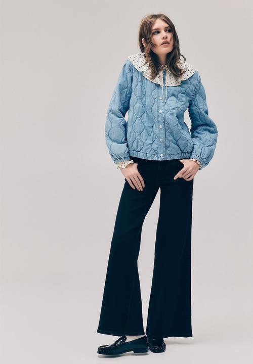H&M - Quilted denim jacket - light denim blue