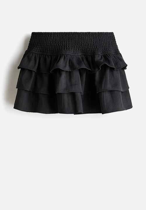 H&M - Tiered skort - washed black