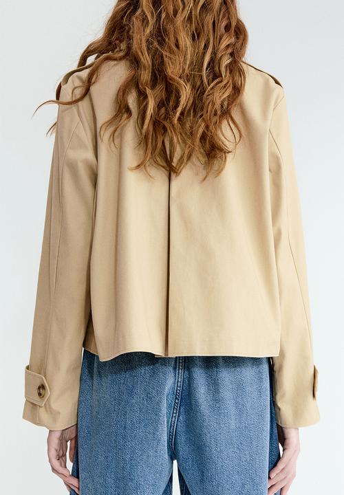 H&M - Trench-look cotton jacket - beige