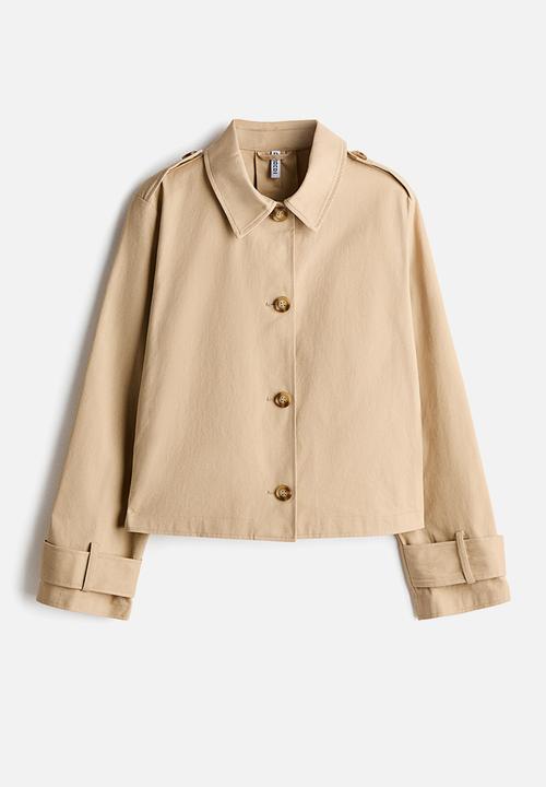 H&M - Trench-look cotton jacket - beige