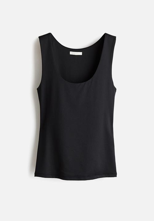 H&M - Microfibre vest top - black