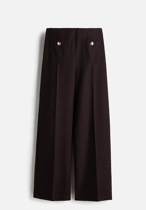 H&M - Straight-leg trousers - dark brown