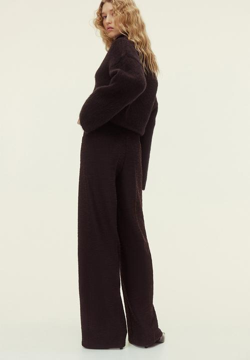 H&M - Straight-leg trousers - dark brown