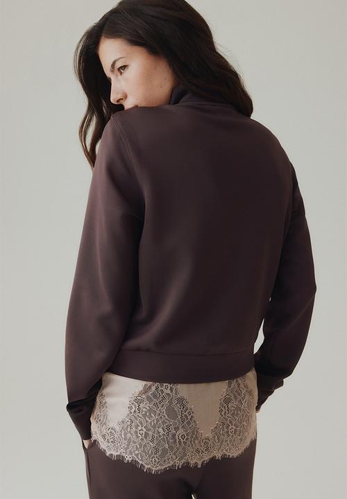 H&M - Track jacket - truffle grey