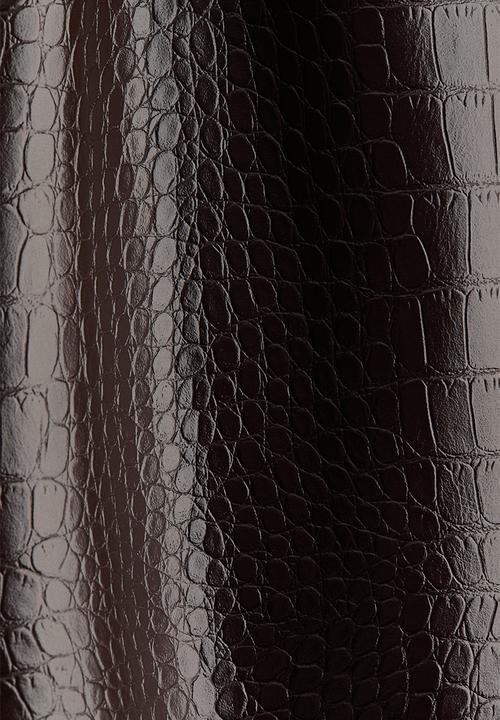H&M - Coated mini skirt - dark brown