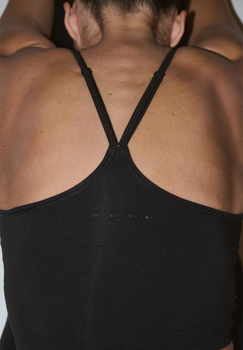 H&M - Seamless sports top with drymove - black