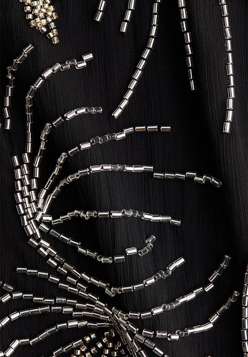 H&M - Embellished halterneck dress - black