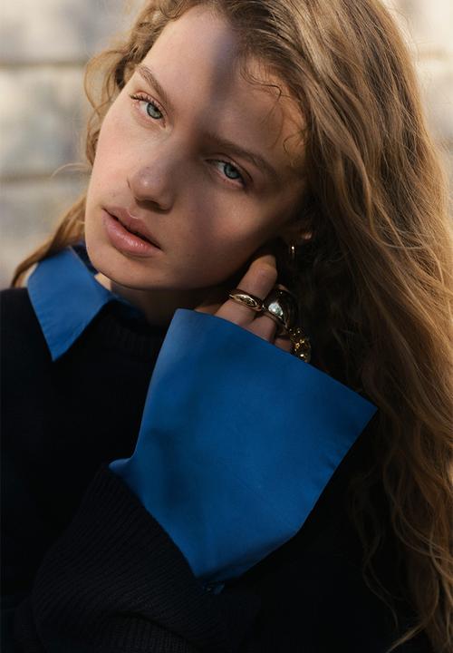 H&M - Cotton shirt - blue
