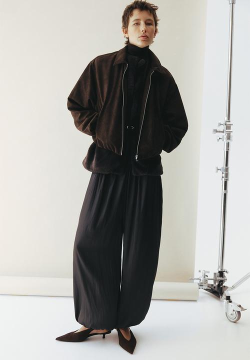 H&M - Balloon trousers - dark brown