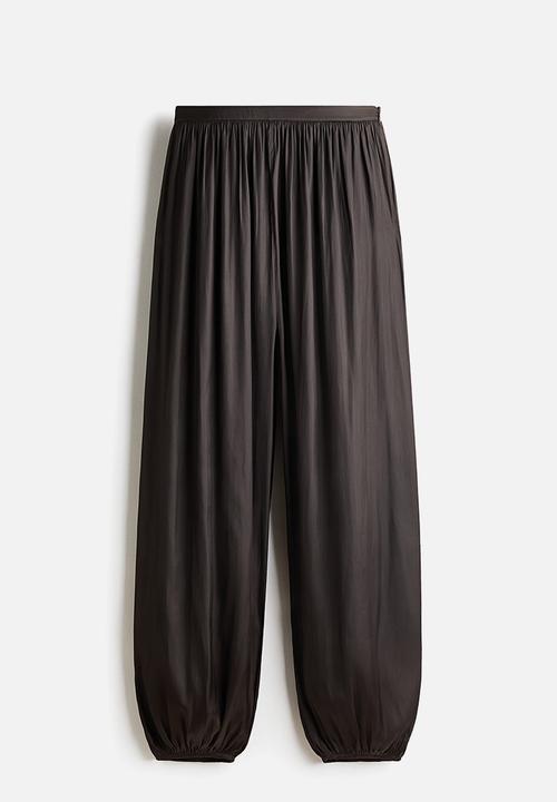 H&M - Balloon trousers - dark brown