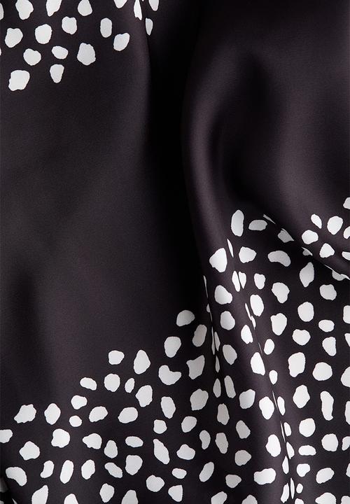 H&M - Halterneck top - black/spotted