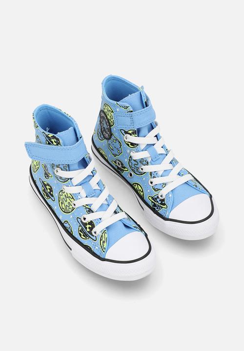 Converse - Chuck taylor all star easy - on planets - lt. blue/neon mantis/black