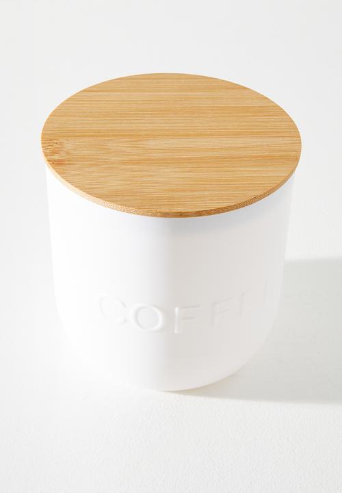 Excellent Houseware - Storage Cannister Set Of 3 - White