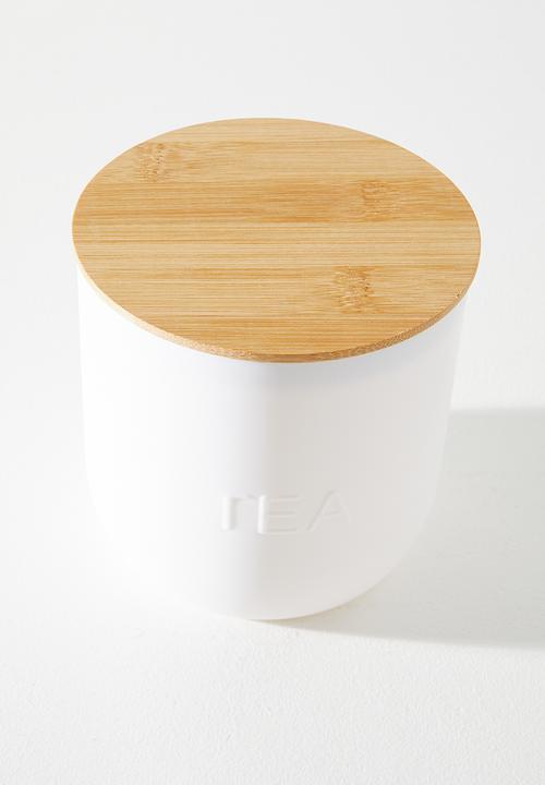 Excellent Houseware - Storage Cannister Set Of 3 - White