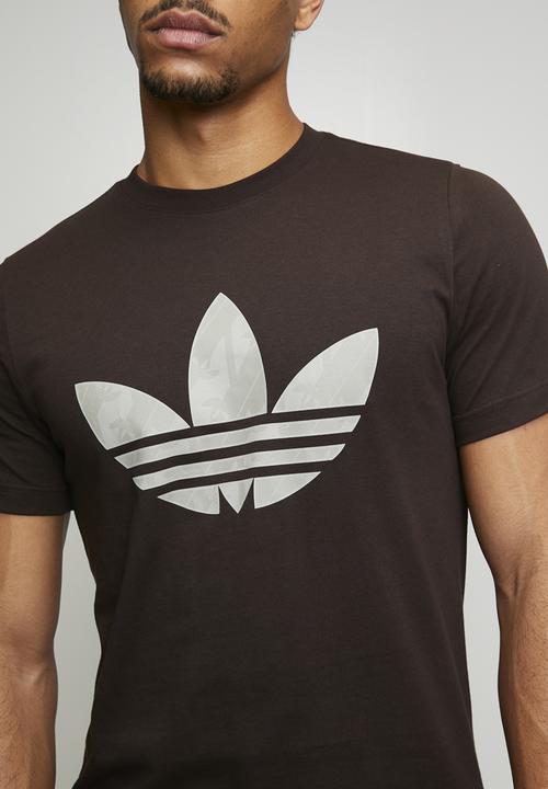 adidas Originals - MONOGRAM TEE - Aurora Coffee Brown