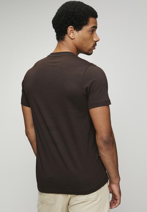 adidas Originals - MONOGRAM TEE - Aurora Coffee Brown