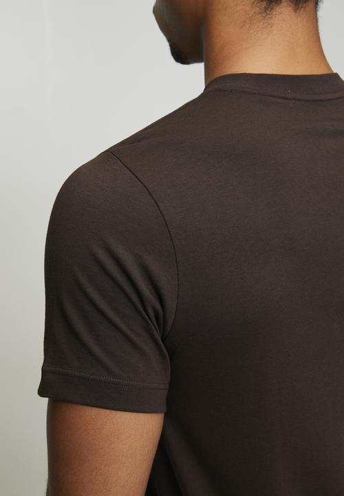 adidas Originals - MONOGRAM TEE - Aurora Coffee Brown