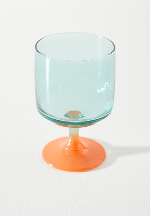 Excellent Houseware - Fun wine glasses set of 4 - multi
