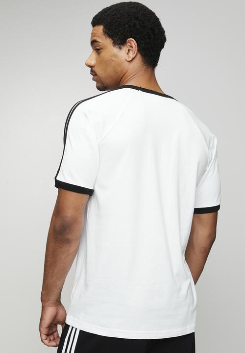 adidas Originals - 3-Stripe Ringer Tee - White/Blk