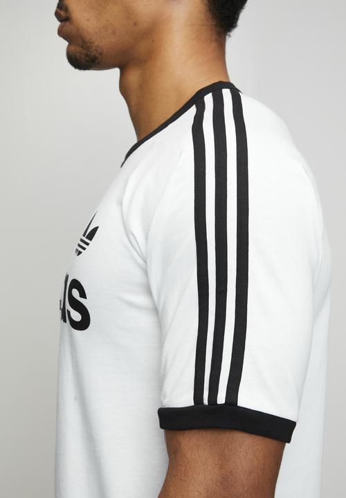 adidas Originals - 3-Stripe Ringer Tee - White/Blk