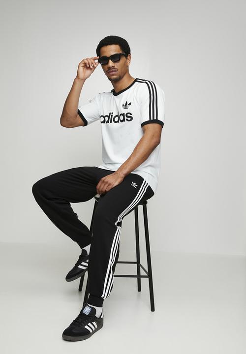 adidas Originals - 3-Stripe Ringer Tee - White/Blk