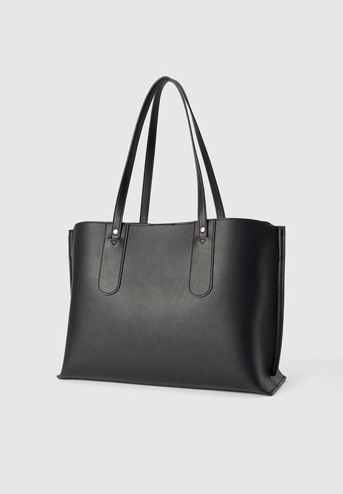 Forever New - Clarissa tag laptop tote bag - black