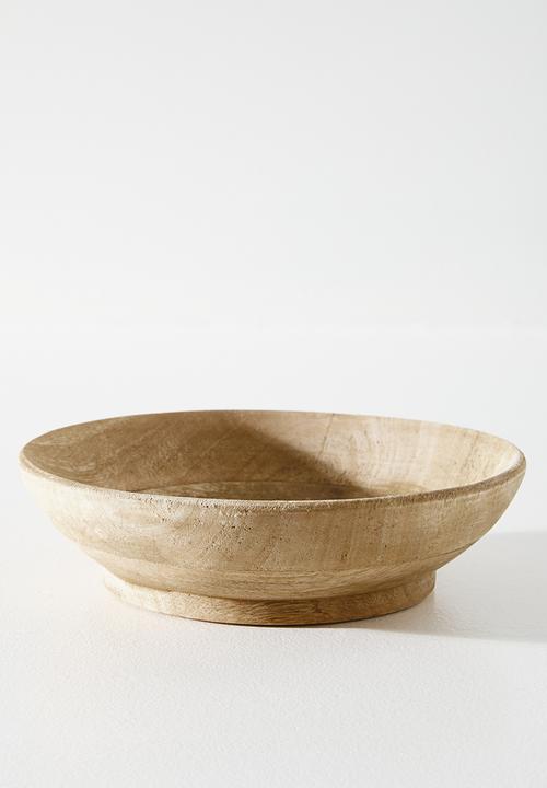 Excellent Houseware - Mango wood bowls set of 2 - Natural