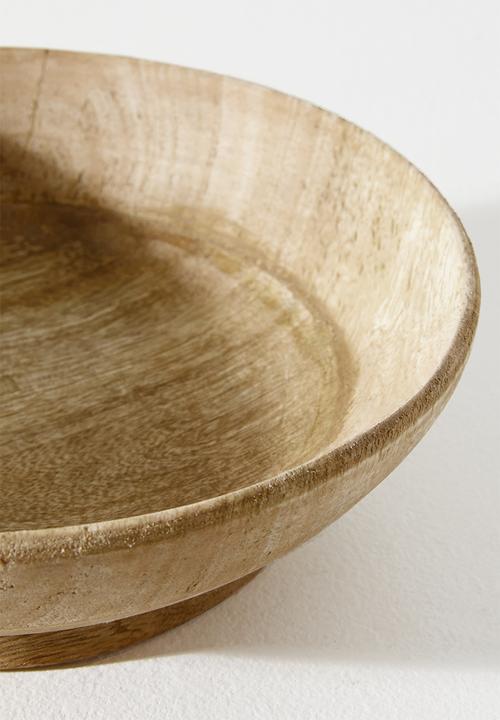 Excellent Houseware - Mango wood bowls set of 2 - Natural