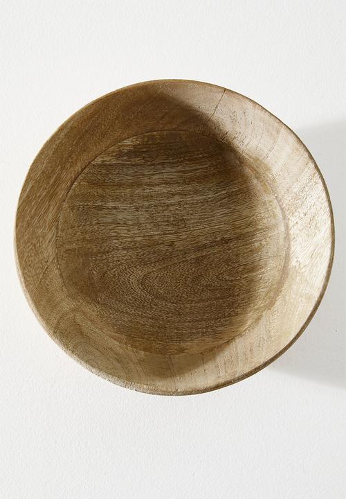Excellent Houseware - Mango wood bowls set of 2 - Natural