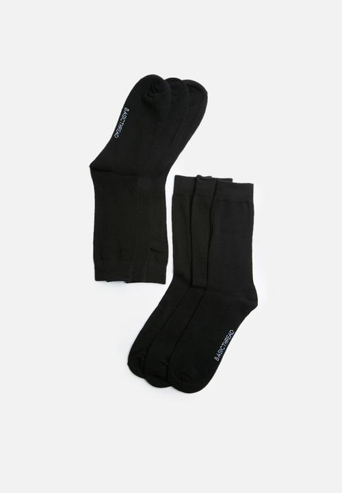 basicthread - Plain socks - 3 pack