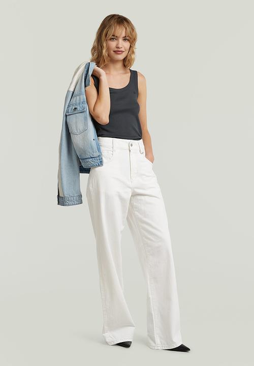 G-STAR - Skater high loose wmn - ecru