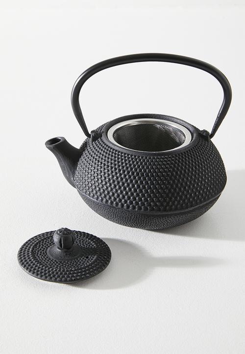 Excellent Houseware - Cast iron teapot - Black