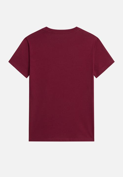 The North Face - W Evolution Simple Dome Slm Short Sleeve Tee - Burgundy Crush